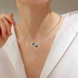 Cadena con Collar de Pata de Perro Infinite Love con Zirconia