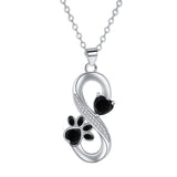 Collar de Corazón y Patrón de Amor Infinito con Pata