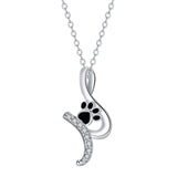 Collar con colgante de pata de perro 'Amigo Leal'