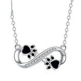 Cadena de Pata de Amor Infinito con Zirconia