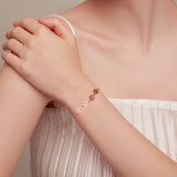 Pulsera ajustable de plata de ley con huella de pata de perro