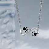 Cadena de Pata de Amor Infinito con Zirconia