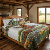 Conjunto de ropa de cama acolchada de 3 piezas - Granja Feliz