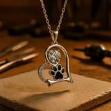 Collarín de Huella Sentida con Zirconia - Para Amantes de los Perros