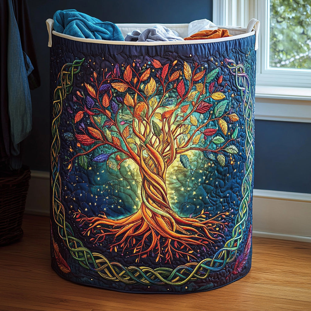 Árbol de la Vida | Cesto de Ropa Hecho a Mano