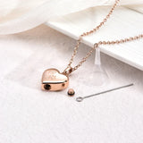 Colgante con Memorial de Garras y Corazón – Colgante de Urna de Acero Inoxidable