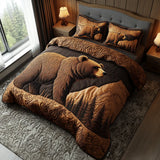 Juego de ropa de cama acolchada de 3 piezas - Rieles Sombríos