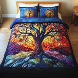 Juego de ropa de cama acolchada de 3 piezas - Árbol de la Vida
