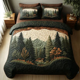 Conjunto de ropa de cama acolchada de 3 piezas - Paseo en el bosque