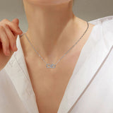 Collar de Plata Infinito para Peludos Forever Connected