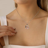 Collar de perro Amistoso de Corazón en Oro Rosa