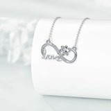 Collar de Plata Infinito para Peludos Forever Connected