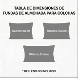 Funda de Cojín Acolchada - Olas del Océano